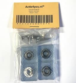 Actie4you® - Rubberen Voetjes - Vierkant - Rubber Dopje - Meubelonderzetter - Onderzetters -Trillingsdemper - Anti Slip - 22x22mm – 4 Stuks - Transparant — thumbnail 5