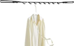 Waslijn voor auto - Reistouw droogrek - Kleding drogen onderweg - Opvouwbaar en compact - 1 meter - Zwart — thumbnail 1