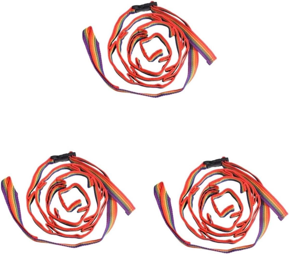 Reis Kledinglijn - Kampeer Kledinglijn - Buiten Drogen - Met Opbergzak - 3 stuks - Multicolor — afbeelding 1