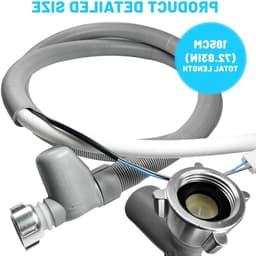 Universele Aquastop Inlaatslang 1.85 m voor Vaatwasser en Wasmachine, Waterstop, 90°C, 10 Bar, Duurzaam en Flexibel — thumbnail 5