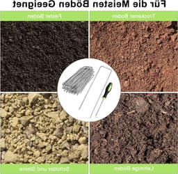 SnelShoppen - Pack van 50 Grondankers, Stevige Stalen Tentstaken, Anti-Roest Haringen voor Tuin, Camping, Fleece en Schutting, Inclusief 1 Stuk 45° Ge — thumbnail 2