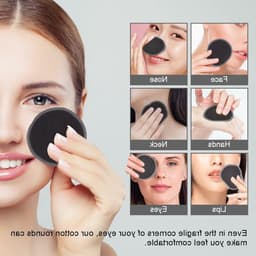 Herbruikbare Make-up Verwijder Pads, 24 Stuks Eco-vriendelijk Wasbare Bamboe Microfiber Pads met Waszak, Gezichtsreinigingspuffs voor Alle Huidtypes, Perfect Cadeau voor Vrouwen — thumbnail 4