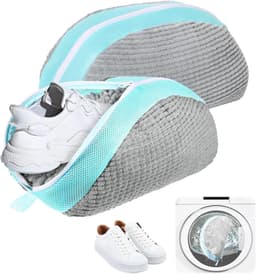 Waszak voor Schoenen - Set van 2 Herbruikbare en Lichtgewicht Netzakken voor Trainers, Antideformeerbaar, 39 x 25 x 9 cm, Ideaal voor Wassen en Beschermen van Sportschoenen — thumbnail 1