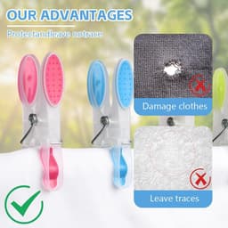 Multicolored Plastic Towel Clips - 48 Stuks Antislip Kledingknijpers voor Strandhanddoeken, Huishoudelijke en Buitengebruik Kledinghangers — thumbnail 2