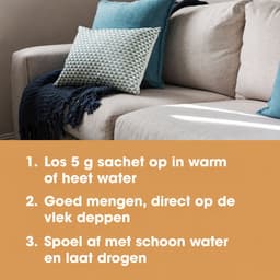 Vlekkenverwijderaar Bank & Tapijt – Hardnekkige Vlekken Verwijderen – Oxy Clean Kit – 10 x zakjes in 1 verpakking – Voor Stoffen Meubels, Bekleding & Tapijt – Gele & Bruine Vlekken – Furniture Clinic — thumbnail 2