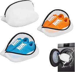 Store_7 - Set van 3 schoenwaszakken - Herbruikbare waszak - Bescherm je schoenen beter - Wit - Geschikt voor sportschoenen - Ideaal voor sokken en ... — thumbnail 1
