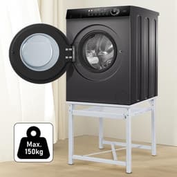 Wasmachine Onderstel - Droger Verhoging Sokkel - Huishoudelijke Organisatie - Met Uittrekbare Plank - 60 x 56 x 52 cm — thumbnail 5