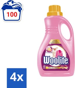 Woolite Wasmiddel Wol en Zijde met Keratine 25 wasbeurten 1,5 liter - Voordeelverpakking - 4 stuks — thumbnail 2