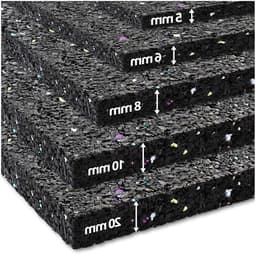 Wasmachine Mat - Trillingsdemper Geluiddemper - Apparaten Dempen - Dikke Rubber Constructie - 125 x 100 cm - Zwart — thumbnail 1