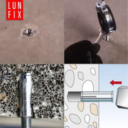 Inslaggankers Staal - Slaganker Keilbout - Zware Lasten Bevestigen - Verzinkt Corrosiebestendig - M8 30mm - Zilver — thumbnail 5