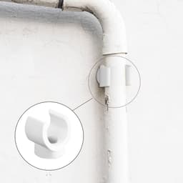 Dailygoody Clips - Pijp Hangers - Eenvoudige installatie - Wit - Waterpijp Klemmen - Ondersteuning voor buizen - 20 stuks — thumbnail 5