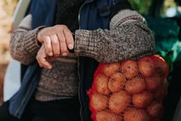 Gaas Zakken - Verpakking Zakken - Groente Fruit Opslag - Met Mondbinder - 40x50 cm - Rood — thumbnail 2