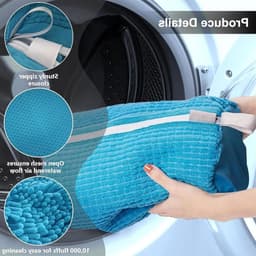 2 Stuks Schoenwaszakken voor de Wasmachine, Herbruikbare Waszakken met Rits, Ideaal voor Sneakers en Schoenen reinigen — thumbnail 5