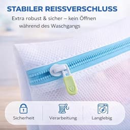 2 x XXL Premium Wasnet, 60 x 90 cm, Groot, Net Voor Wasmachine, Waszak In Verschillende Maten, Met Ritssluiting — thumbnail 2