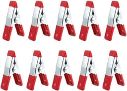 Metalen Veerklemmen - Grip Clips - Houtbewerking Ambachten - Sterke Stalen Constructie - 10 Stuks Assortiment - Zilver — thumbnail 1
