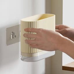 Multifunctionele Droogrek voor Keukenaccessoires, Effectieve Afvoer voor Bestek en Servies, Beige Plastic — thumbnail 4