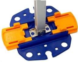 Grondanker Plaat - Steunpoot Houder - Camper Stabiliseren - Voorkomt Verzinken - 21.6 cm Lengte - Blauw Oranje — thumbnail 5
