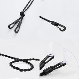 Waslijn Set - Draagbare Lijn - Kleding Drogen - Zuignappen & Haken - 2x 2.5 Meter - Zwart — thumbnail 4