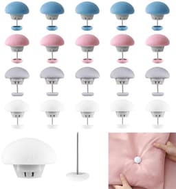 Antislip Dekbedclips - 20 Stuks - Spanners - Dekbed Inrijger - Dekbed Knijpers - Laken - Dekens - Clips - Stevige Dekbed Klemmen - Quiltclips - Dikke Dekbedclip voor Laken - voor matrassen en dekbedovertrekken - Blauw, roze, wit, grijs — thumbnail 1