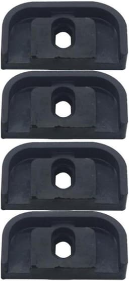 Trillingsdempende Pads - Rubberen Dempers - Airco Geluid Reduceren - 4-delige Set - 80 mm - Zwart — thumbnail 1