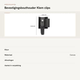 Dailygoods- Bevestigingsbouthouder 2x - Beugel - Klemclips - OEM 7701479153 - Geschikt voor Clio III Grandtour - Professioneel gemaakt — thumbnail 2