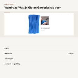 Dailygoods- Waslijn Gieten 2mm - Wasdraad - Wasvormmaterialen - Gereedschap voor Sieraden - Tandheelkundige Wasgieten - 100% Gloednieuw — thumbnail 4