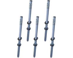 Boutankers - Ankerschroef spreidpluggen - Bevestigen in beton - Lange schroefdraad - M10x200mm - Verzinkt staal