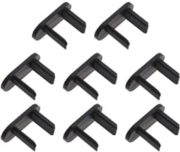 Dailygoods - Dailygoody - 8-delige set clips - Vervanging - Zwart - Achterste bagagerek clips - Perfecte pasvorm voor Ford Fiesta MK8 - Duurzaam kunststof — thumbnail 1