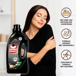 Omino Bianco Black Care - Vloeibaar Donker Wasmiddel - 6 x 1.48 L - Geconcentreerd — thumbnail 3