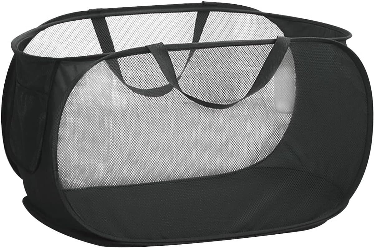 Opvouwbare Draagbare Vuilwasmand - Grote Inhoud - Roostermand - Speelgoed en Kleding - 58 x 36 x 36 cm . — afbeelding 1