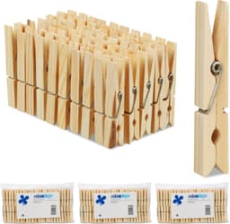 400 x wasknijpers hout - houten knijpers - knutselen - ophangen van wasgoed — thumbnail 1