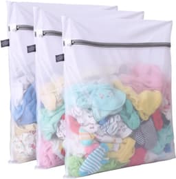 Wasnetjes voor Wasmachine - Wit - 25,4 x 30,5 cm - Fijnmazige Zak met Rits - Voor Delicate Kleding — thumbnail 1