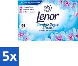 5 x Lenor - Droogtrommeldoekjes - Spring Awakening - 34 Doekjes - Voordeelverpakking - 5 stuks — thumbnail 3