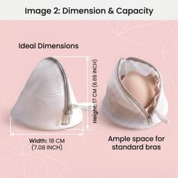 Wasmachine Wasnetten Set van 4 Stuks, Dikke Netten voor Kleding, 18 x 19 cm, Bescherming en Organisatie — thumbnail 4