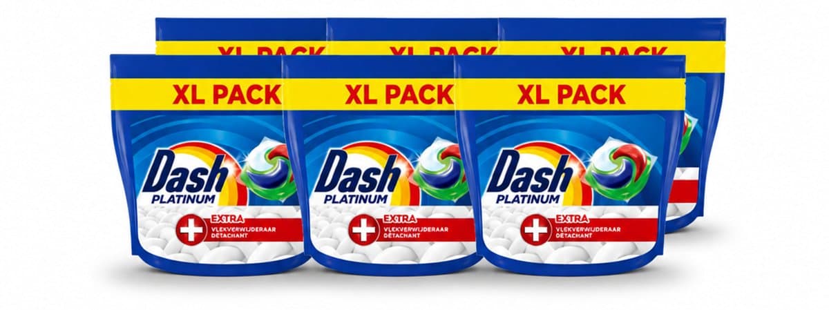 6 x Dash – Wasmiddelcapsules – 4in1 Pods + Extra Vlekkenverwijderaar – 35 capsules - Voordeelverpakking - 6 stuks — afbeelding 1