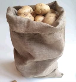 Jute Opbergzakken - Hessische zakken - Groenten Opslag - Scheurbestendig Herbruikbaar - 100x60cm - Natuurlijk — thumbnail 2