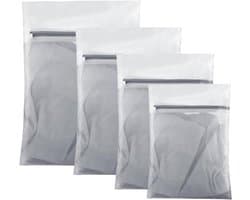 4x Wasmanden Set - Beschermt Kleding in Wasmachine - Wit
