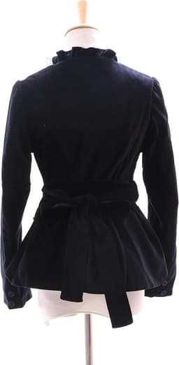 JL-568 Fluweel Zwart Gothic Victorian Lolita Jas Rock Kostuum Set Dress Cosplay (maat M) — thumbnail 2