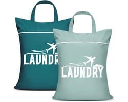 Waterdichte Reiswaszak met Handvat - 2 Stuks voor Vuile Kleding, Badkleding en Reisaccessoires