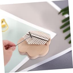 1set Kalimba Toetsen Draagbaar Vingerpiano Muziekinstrument Voor Beginners Veilig Praktisch Voor Volwassenen Gemakkelijk Te Spelen Compact — thumbnail 4