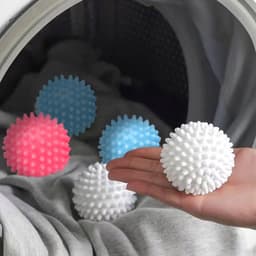 Wasballen & Droogballen - 4 stuks, sneller drogen, minder kreukels — thumbnail 3