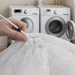 Grote Waszakken voor de Wasmachine 60 x 90 cm - Herbruikbare Wasnetten voor Kleding en Dekbedhoezen met Koordsluiting — thumbnail 5