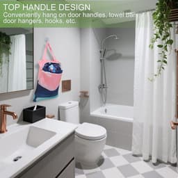 Reiswaszakken Set van 2, Ideaal voor Sport, Vakantie en Camping, Met Rits voor Vuile Was (Roze + Zwart) — thumbnail 3