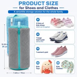 Waszakken wasmachine, 39 x 19 x 5 cm, waszak schoenen — thumbnail 4