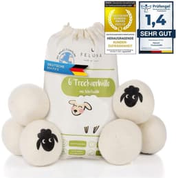 Set van 6 Wol Droogballen voor Wasdroger — thumbnail 1