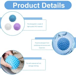 Set van 9 Herbruikbare Wasballen voor de Wasmachine — thumbnail 3