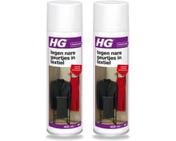 2 x HG - Tegen Nare Geurtjes In Textiel - Natuurlijk Zuiveringsproces - Veilig Voor Alle Textiel - 400 ml - Voordeelverpakking - 2 stuks