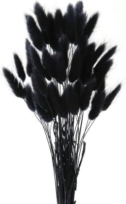 Gras Decoratie, Pampas Gras Gedroogd, Pampas Gras Zwart 50 Stuks, Woonkamer Decoratie, Pampas Gras voor Bruiloft Boho Bloemen, Tafel Decoratie thuis, Rustieke Boerderij Feest Decoratie — thumbnail 1