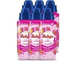 6 x Robijn – Wasparfum – Intense Pink Sensation – 342 ml - Voordeelverpakking - 6 stuks