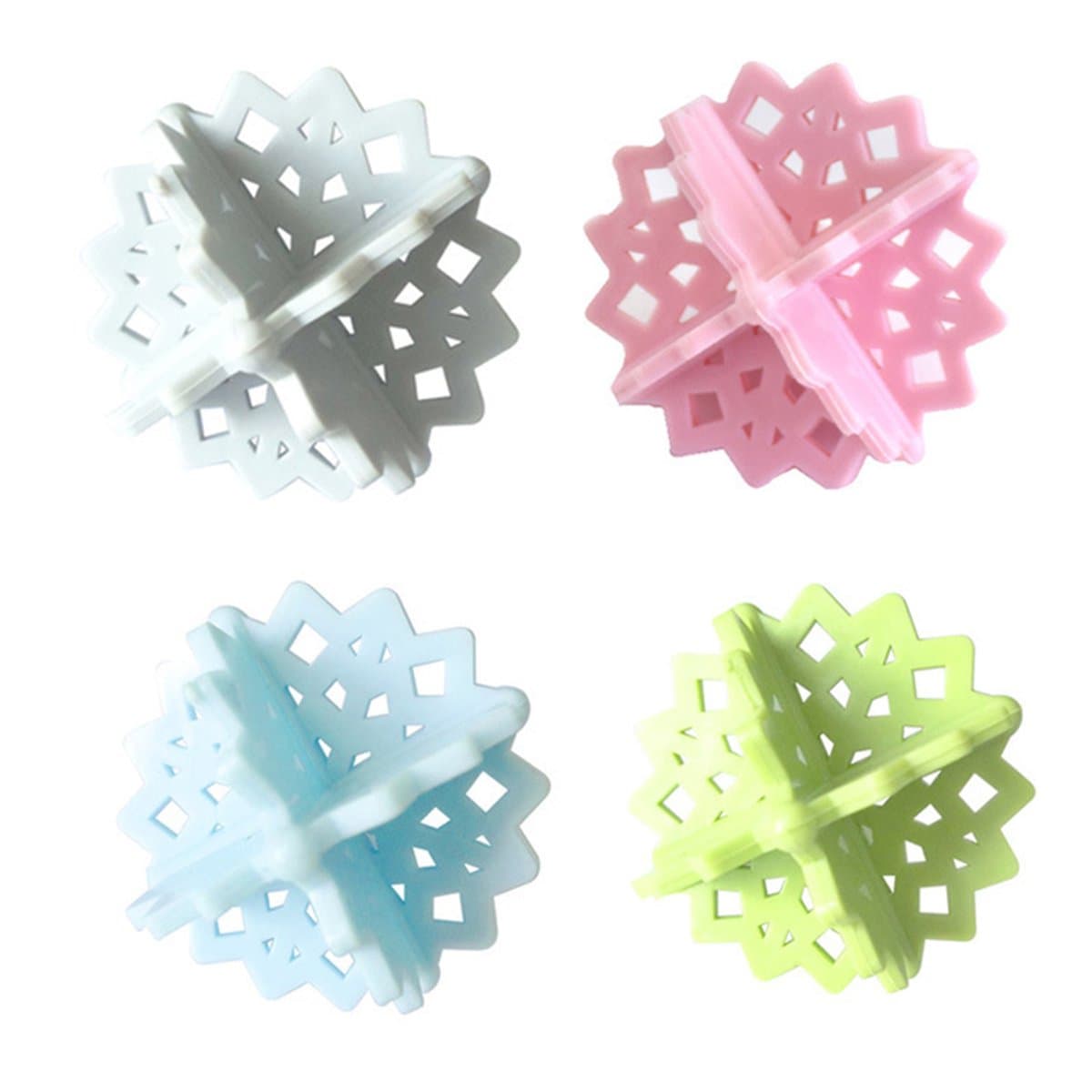 Wasballen die pluisjes en haar verzamelen 4-pack, Wasbal voor wasmachine — afbeelding 1